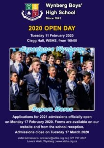 Open Day for 2021 Admissions